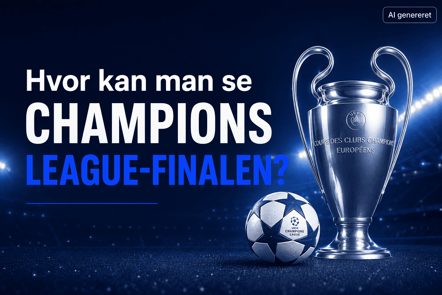 Hvor kan man se Champions League-finalen